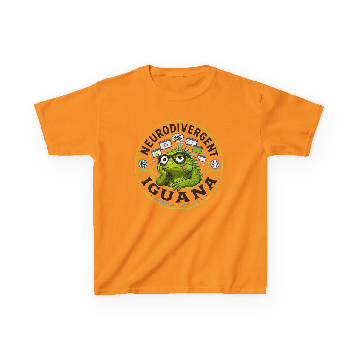 Neurodivergent Iguana Kids Tee