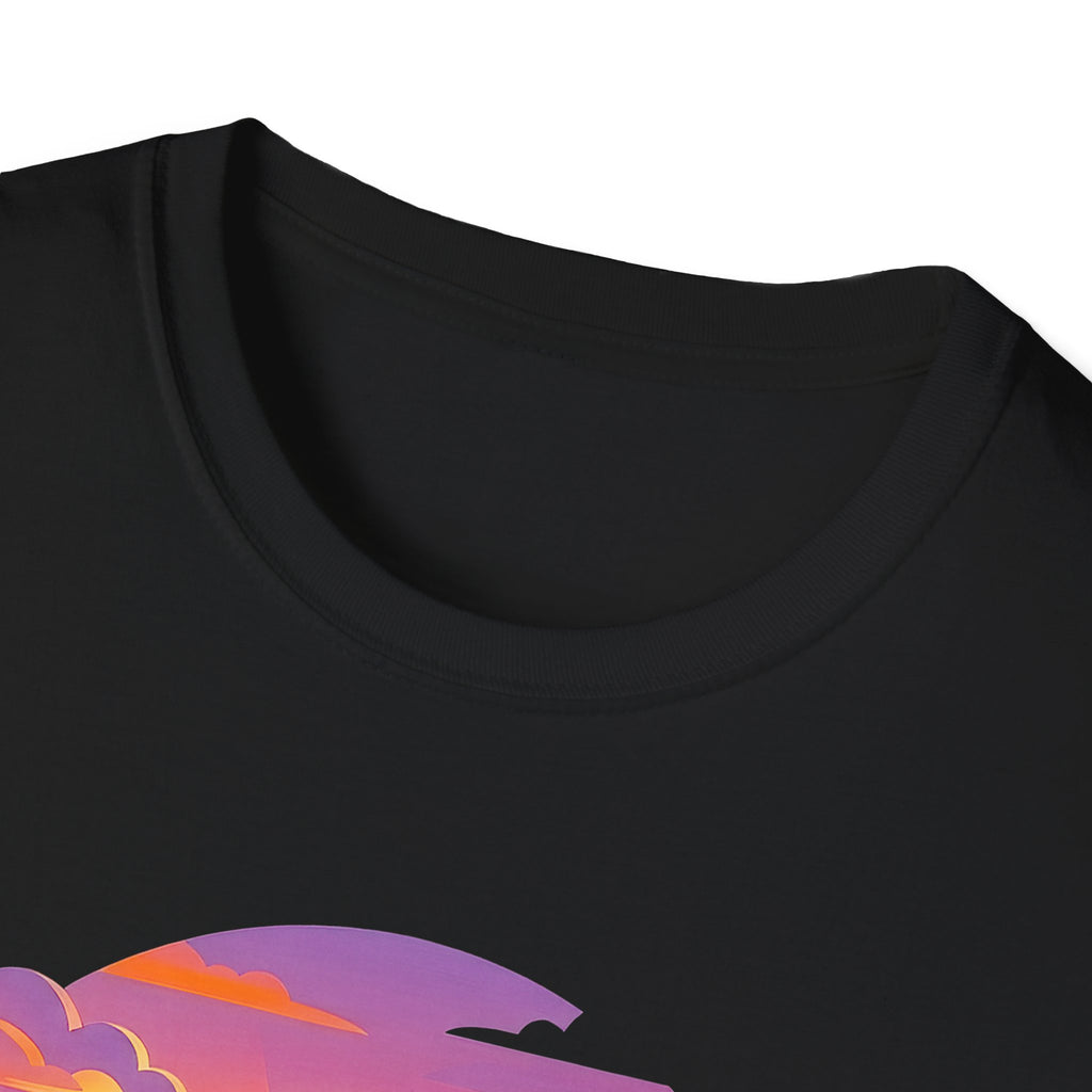 Clarity Please T-Shirt — Retro Sunset Lightbulb "Say What You Actually Mean" Graphic Tee