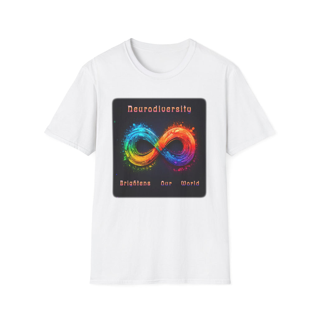 Neurodiversity Infinity T-Shirt — Brighten Our World Rainbow Design