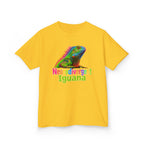 Kids T‑Shirt — Colorful "Neurodivergent Iguana" Graphic Tee