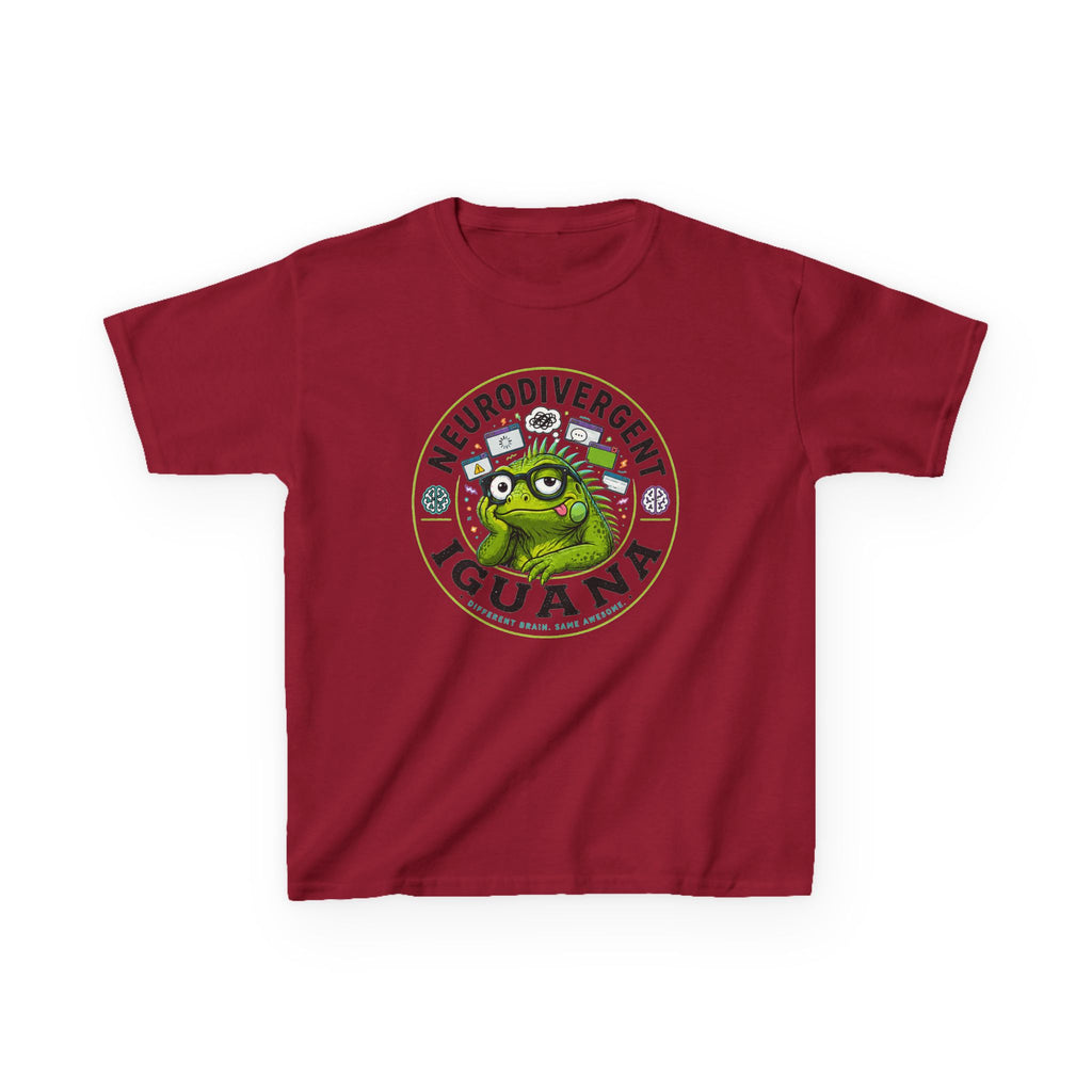 Neurodivergent Iguana Kids Tee