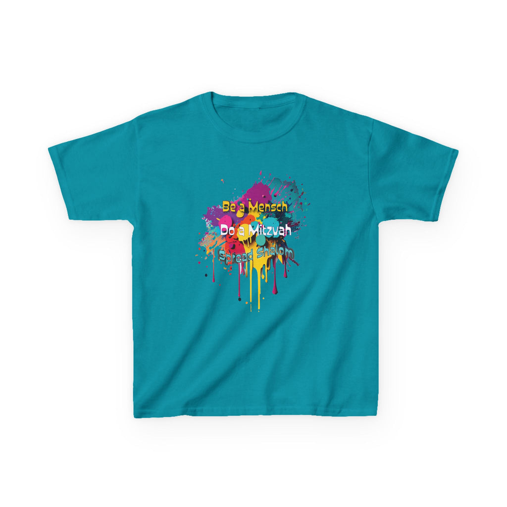 Kids Tee — Colorful Paint Splash Skull "Do It Different" Graphic