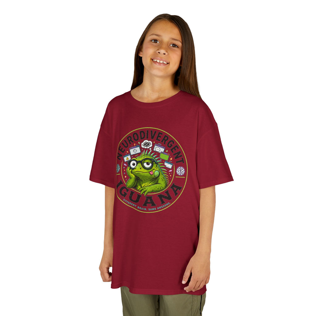 Neurodivergent Iguana Kids Tee