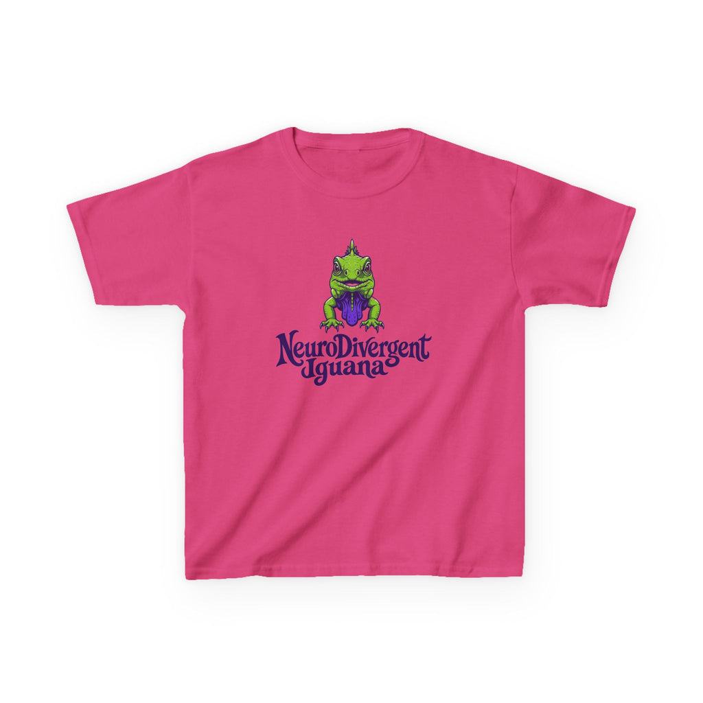 Kids Tee — 'NeuroDivergent Iguana' Graphic
