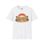 Neurodivergent & Thriving Tee — Retro Sunset Palm Graphic T-Shirt