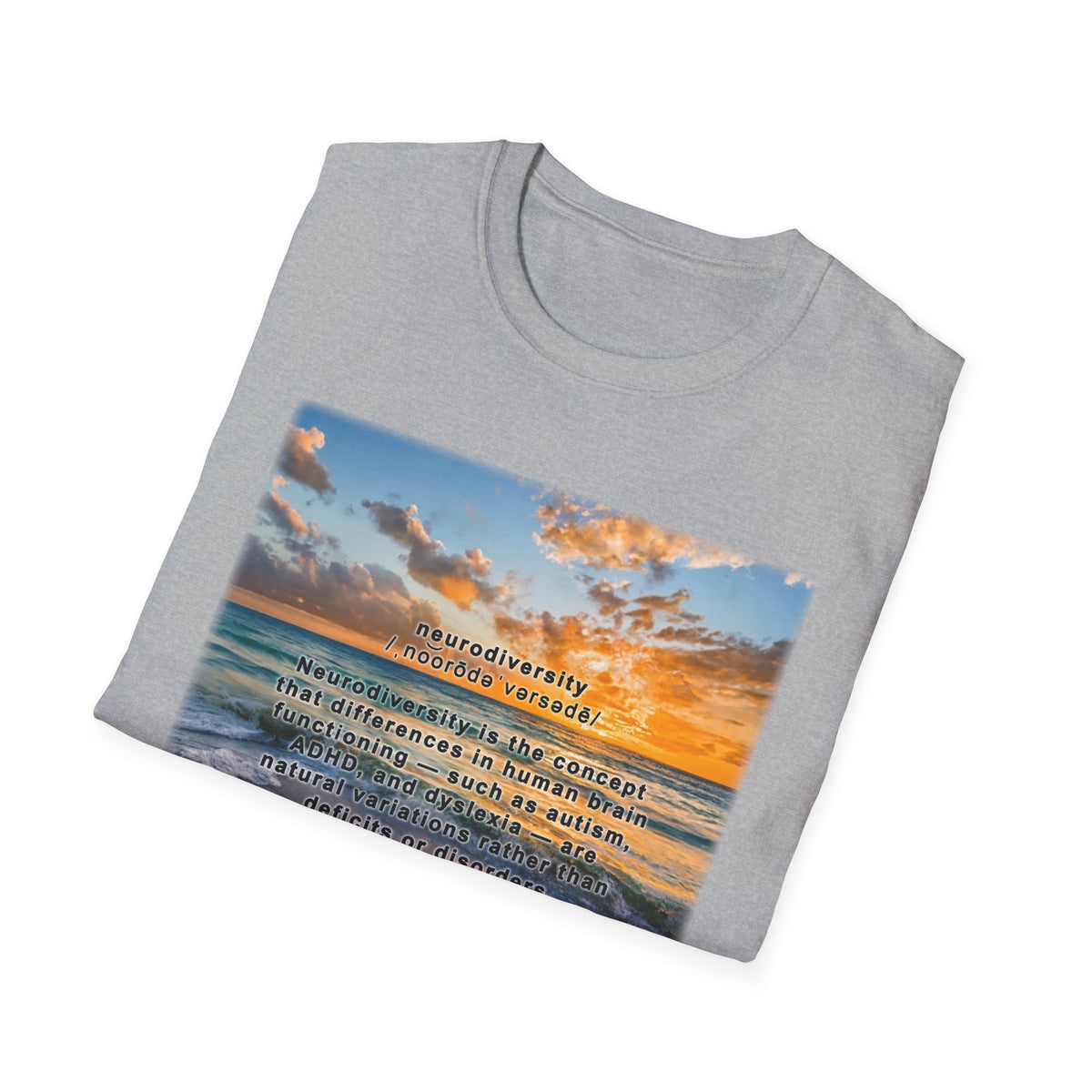Sunset Beach Inspirational T-Shirt — 'Gratitude' Quote Tee