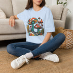 Mushroom Garden T-Shirt — Retro Psychedelic Fungi Illustration