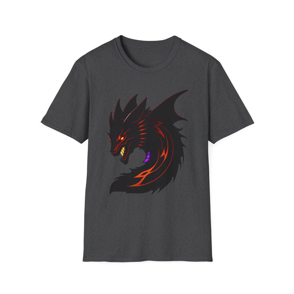 Dragon Head T‑Shirt — Fierce Black Dragon Graphic Tee