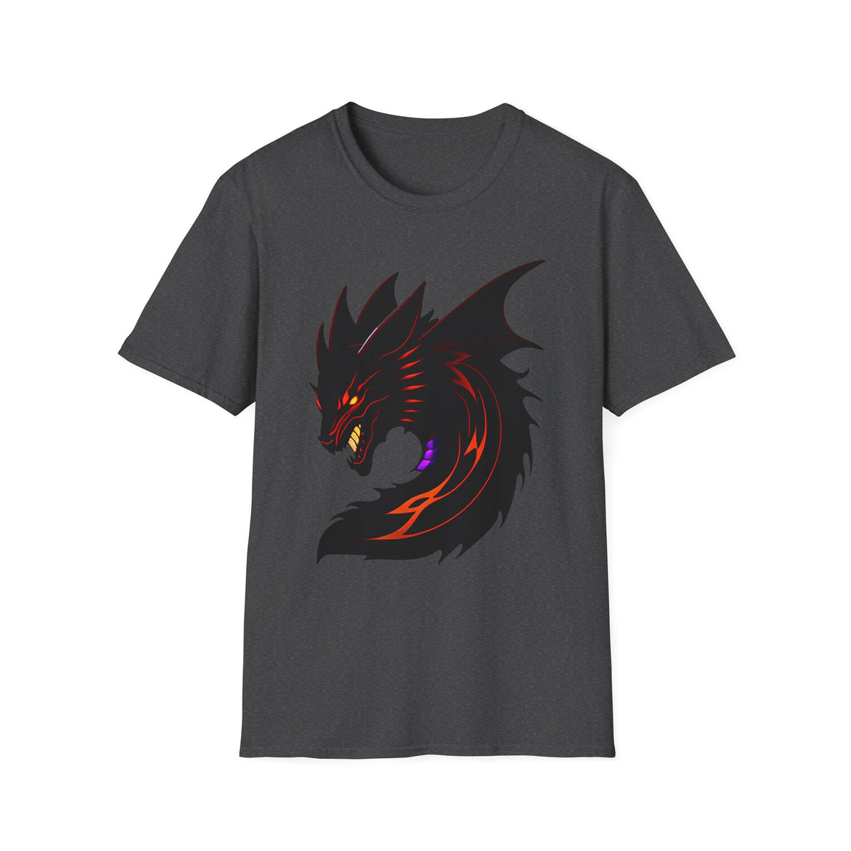 Dragon Head T‑Shirt — Fierce Black Dragon Graphic Tee
