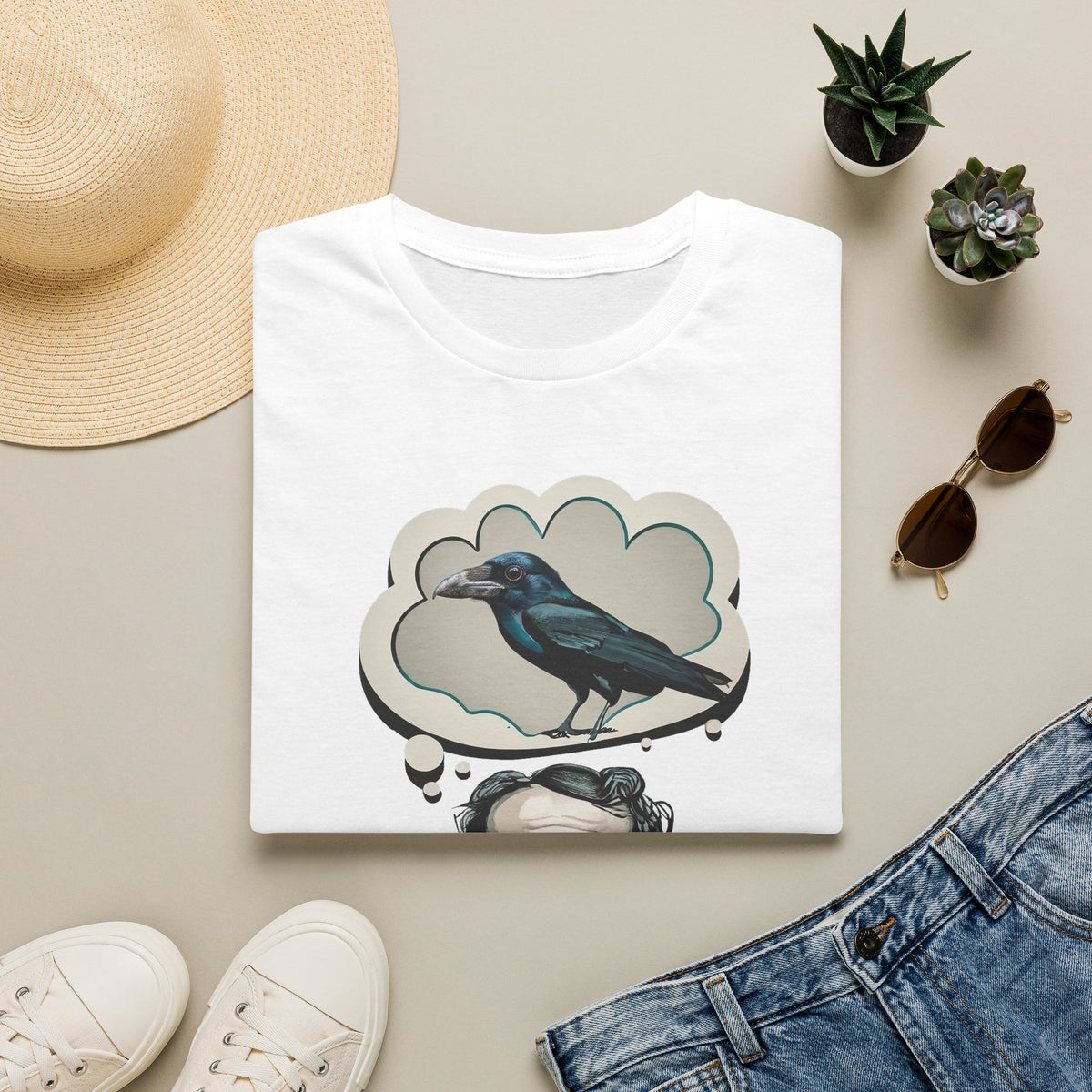 Edgar Allan Poe Raven T‑Shirt — Gothic Literary Quote Tee