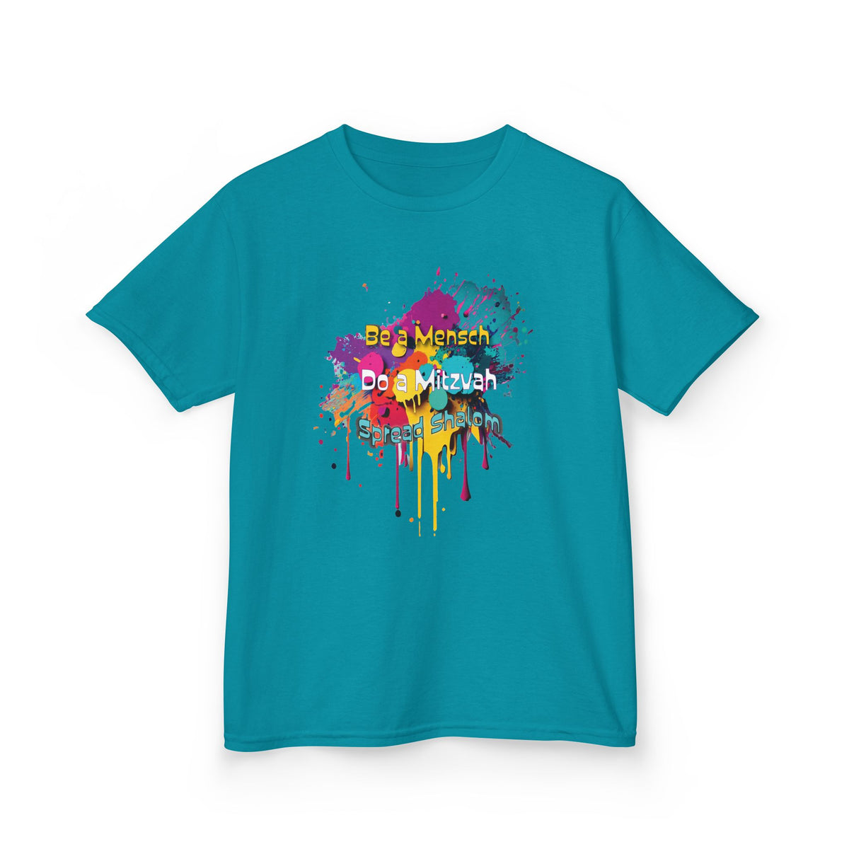 Kids Tee — Colorful Paint Splash Skull "Do It Different" Graphic