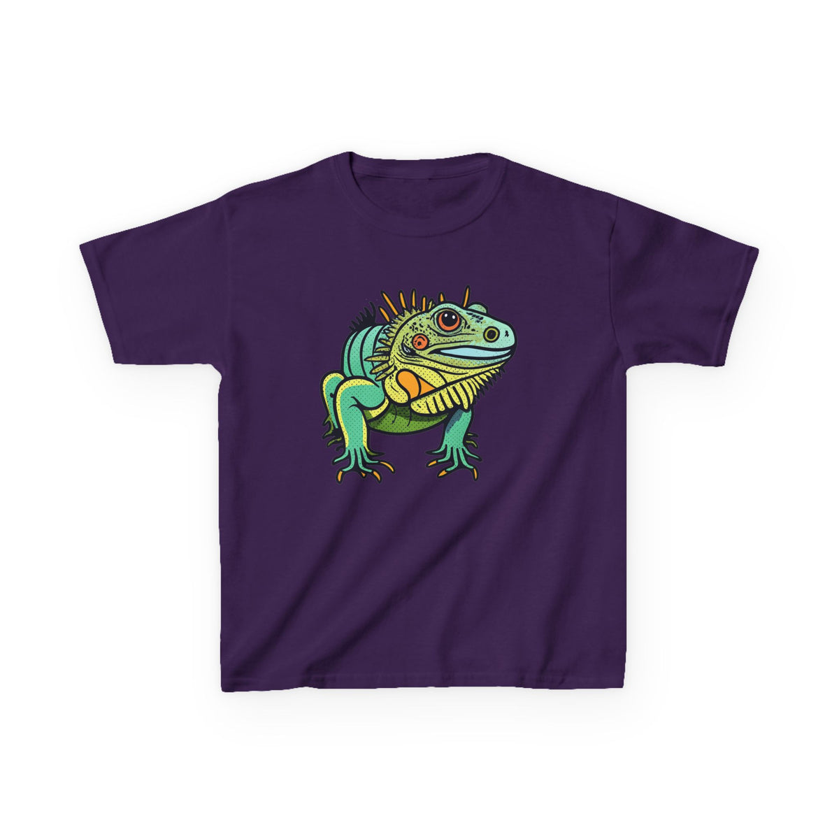 Kids Iguana T-Shirt — Colorful Tropical Reptile Tee for Boys & Girls