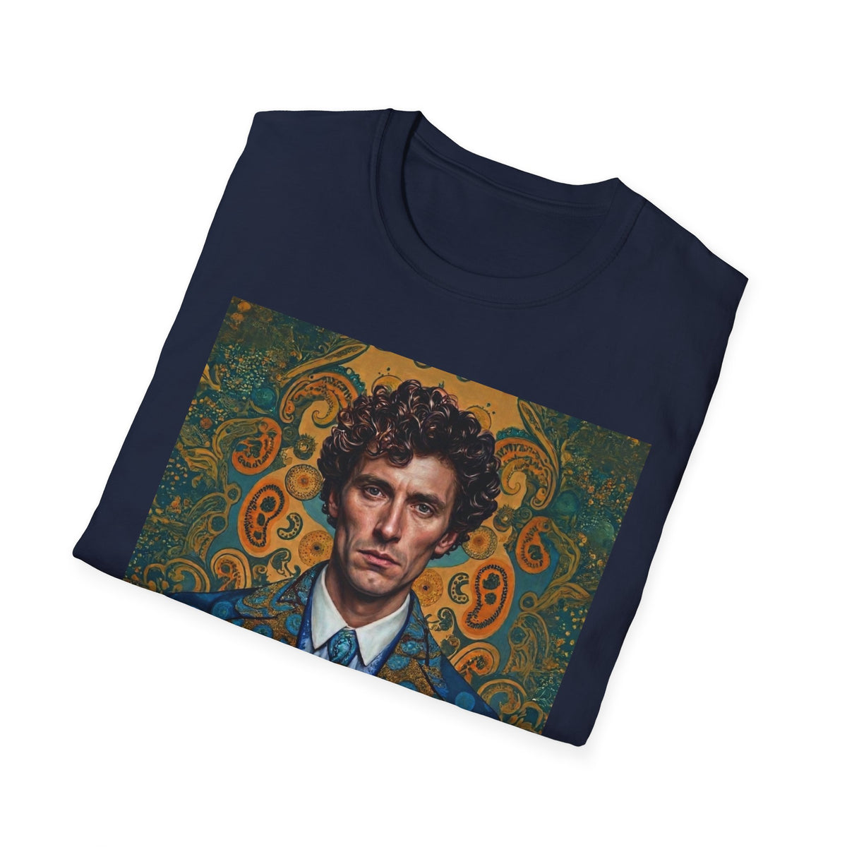 Portrait Art T-Shirt — Vintage Decorative Gentleman Illustration