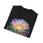 Sunrise Iguanas T-Shirt — Colorful Mountain Sunrise with Forest Trail