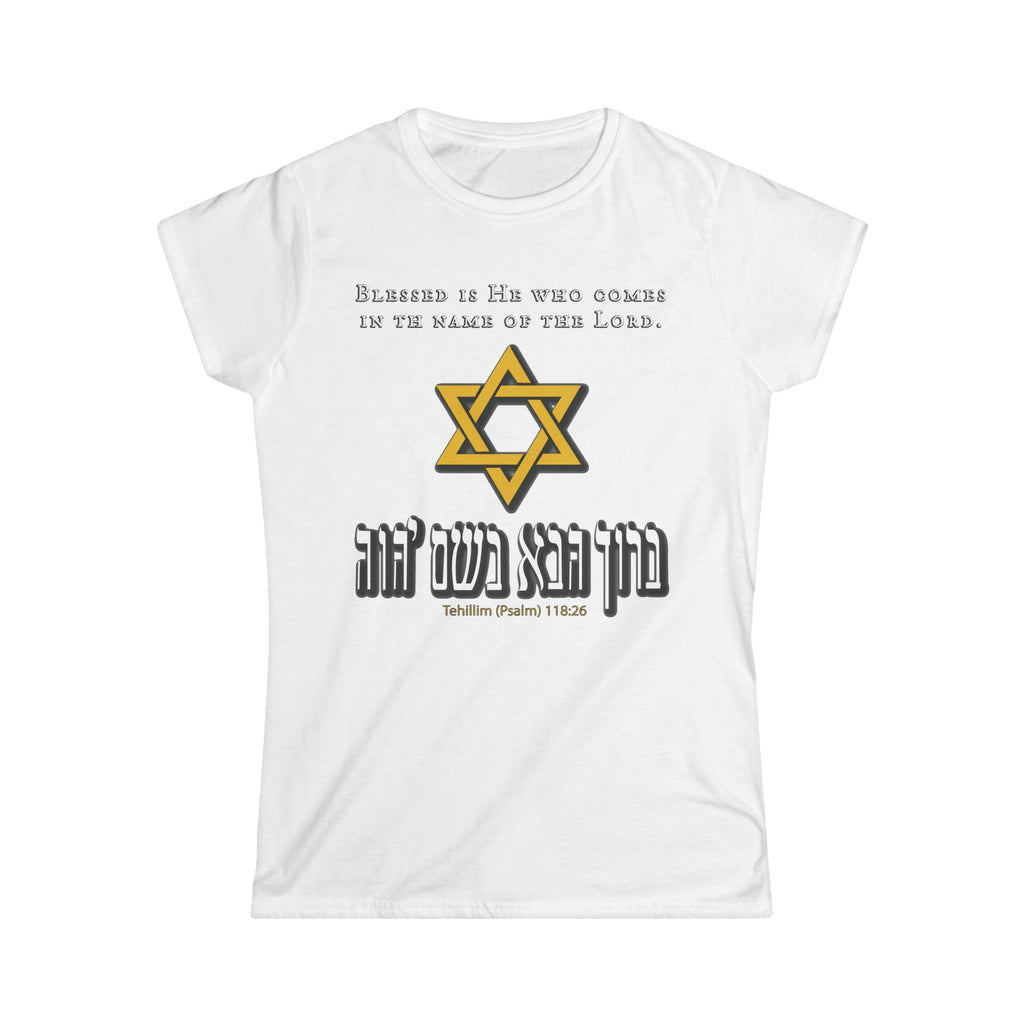Women's Tee — Blank White Softstyle Crewneck