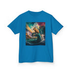 Kids T-Shirt — Colorful Surfing Bear Adventure Graphic Tee