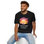 Clarity Please T-Shirt — "Clarity, please. Say what you really mean." Sunset Lightbulb Graphic