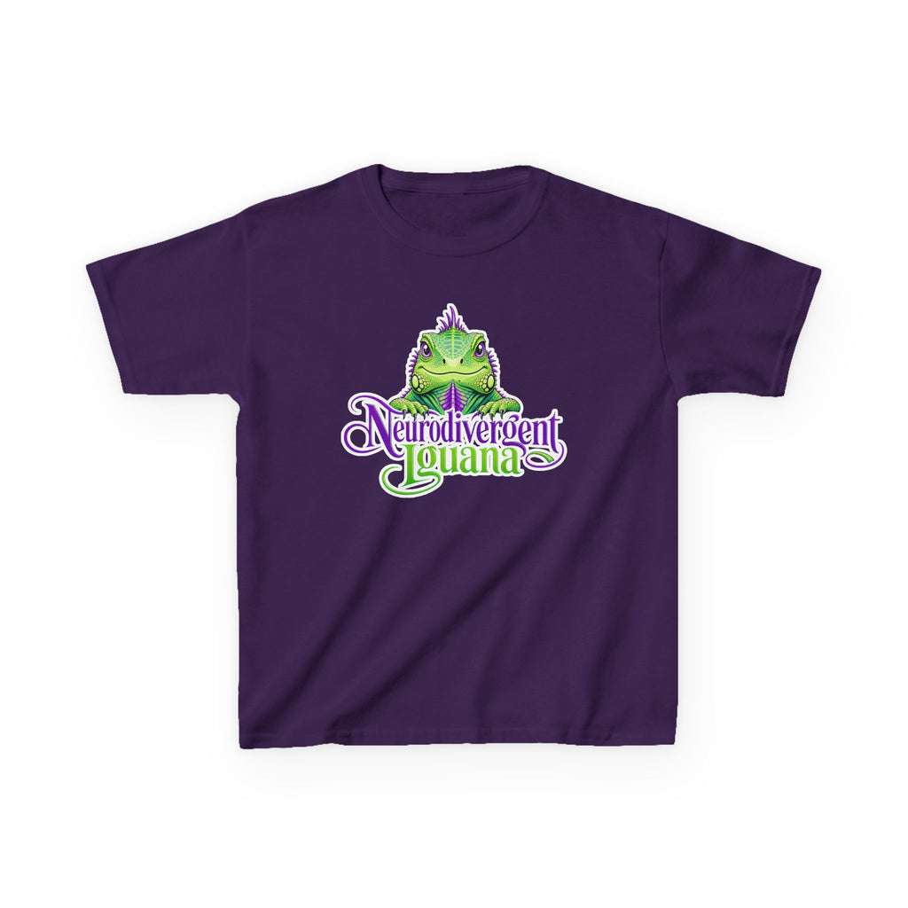 Kids T-Shirt — "Neurodivergent Iguana" Graphic Tee