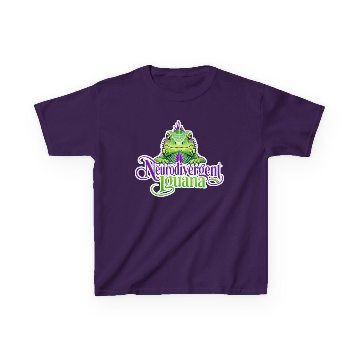 Kids T-Shirt — "Neurodivergent Iguana" Graphic Tee