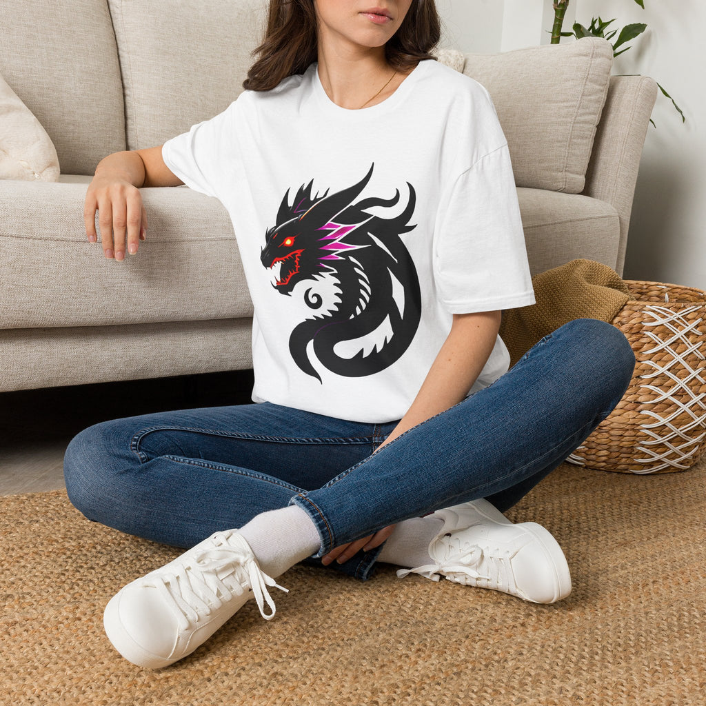 Dragon Head T‑Shirt – Fierce Black Dragon Graphic Tee