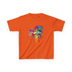 Kids Tee — Colorful Paint Splash Skull "Do It Different" Graphic
