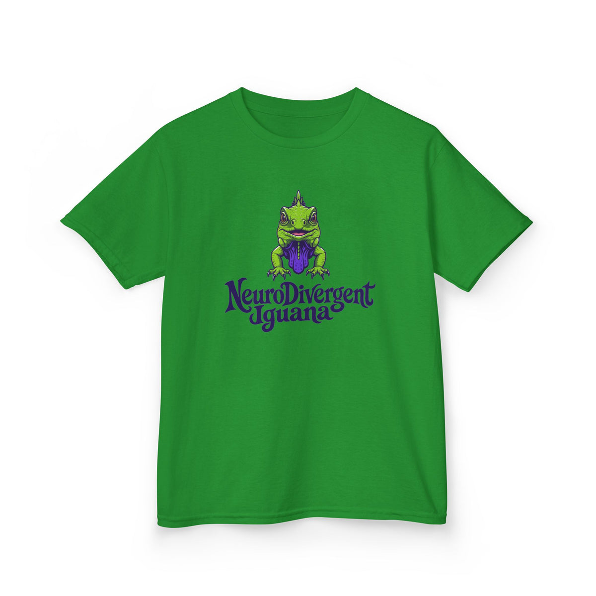 Kids Tee — 'NeuroDivergent Iguana' Graphic