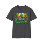 Autism Awareness T-Shirt — 'I Love Music, I Hear Headphones' Floral Design