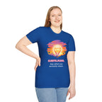 Clarity Please T-Shirt — Retro Sunset Lightbulb "Say What You Actually Mean" Graphic Tee