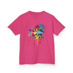 Kids Tee — Colorful Paint Splash Skull "Do It Different" Graphic