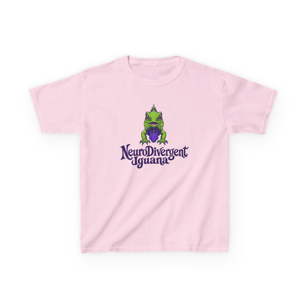 Kids Tee — 'NeuroDivergent Iguana' Graphic