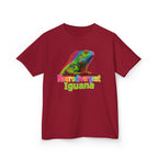 Kids T‑Shirt — Colorful "Neurodivergent Iguana" Graphic Tee