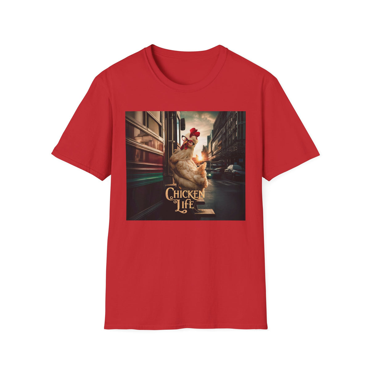 Chicken Life Graphic T‑Shirt — Funny Urban Chicken Design