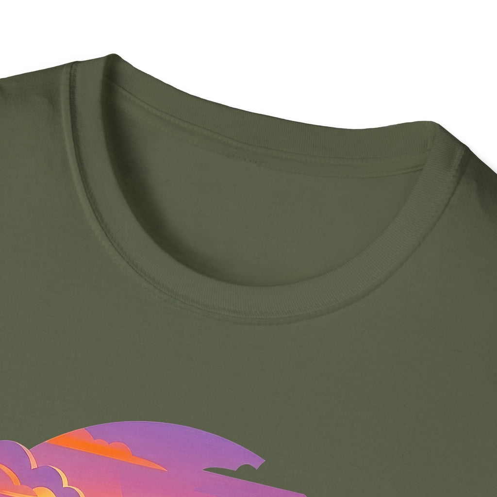Clarity Please T-Shirt — Retro Sunset Lightbulb "Say What You Actually Mean" Graphic Tee