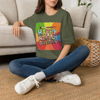 Happy Neurodivergent T-Shirt — Colorful Pride Art Tee