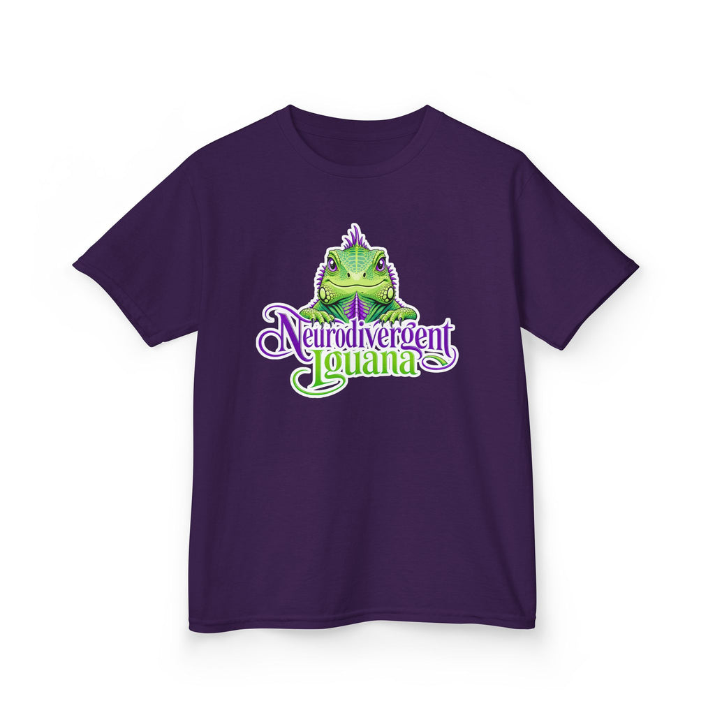 Kids T-Shirt — "Neurodivergent Iguana" Graphic Tee