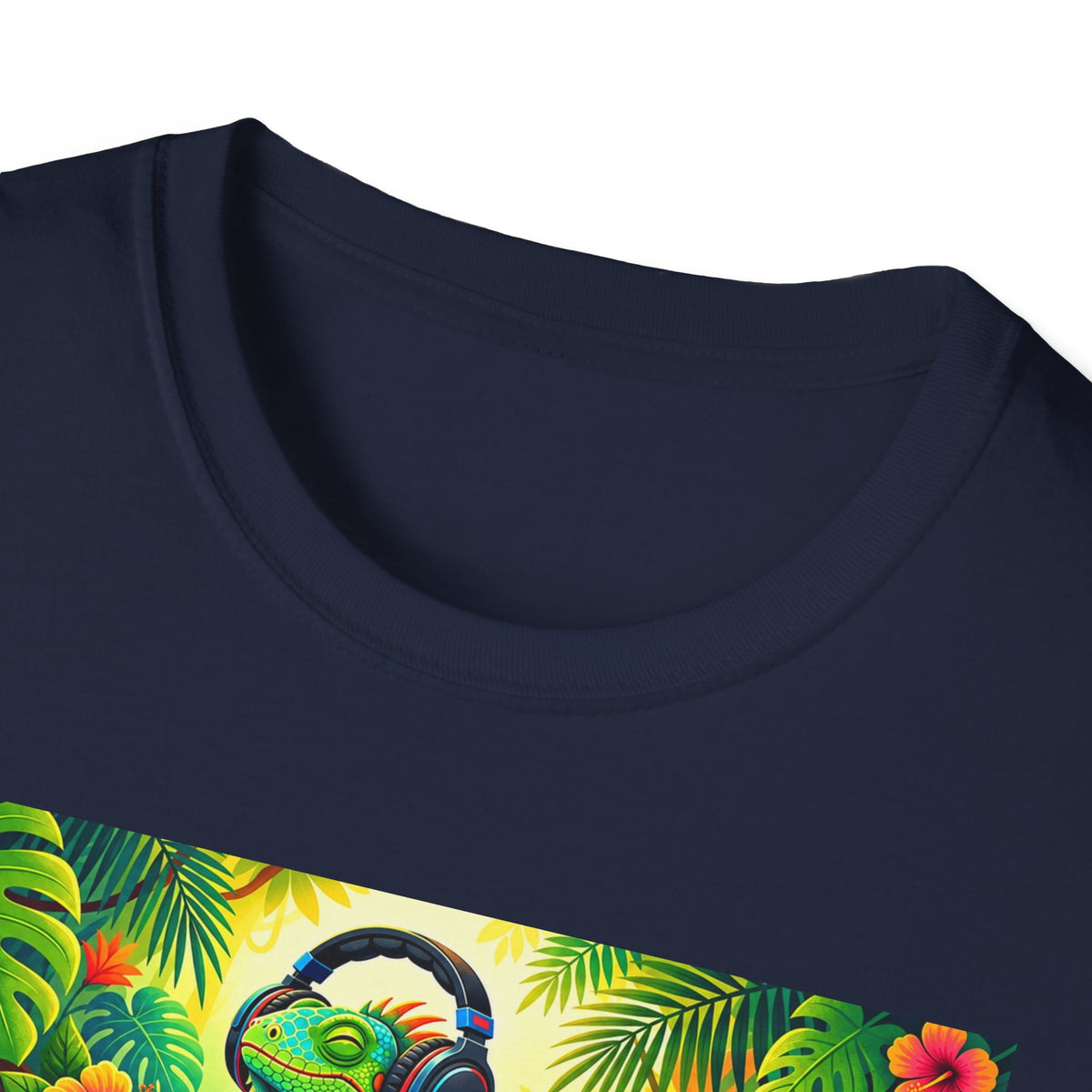 Autism Awareness T-Shirt — 'I Love Music, I Hear Headphones' Floral Design