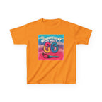Kids Tee — "Neurodivergent and Happy" Colorful Art Brush Design