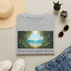 Beachscape T-Shirt — "The sea, an siren's song she calls to me" Scenic Coastal Tee