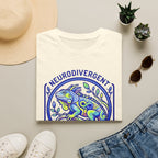 Neurodivergent Iguana T-Shirt — Colorful Pride Design for Neurodiversity Awareness