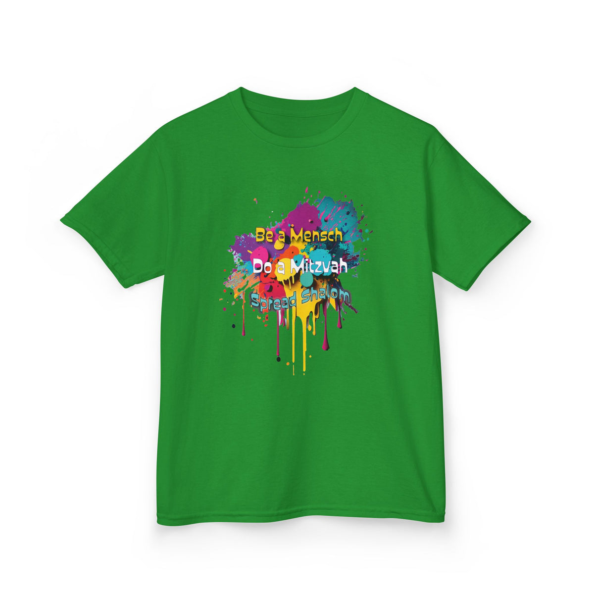 Kids Tee — Colorful Paint Splash Skull "Do It Different" Graphic