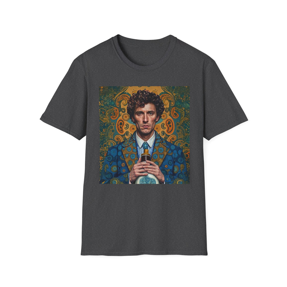 Portrait Art T-Shirt — Vintage Decorative Gentleman Illustration