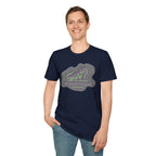 Neurodivergent Iguana Graphic T‑Shirt — Pride-Lit Earthtone Design