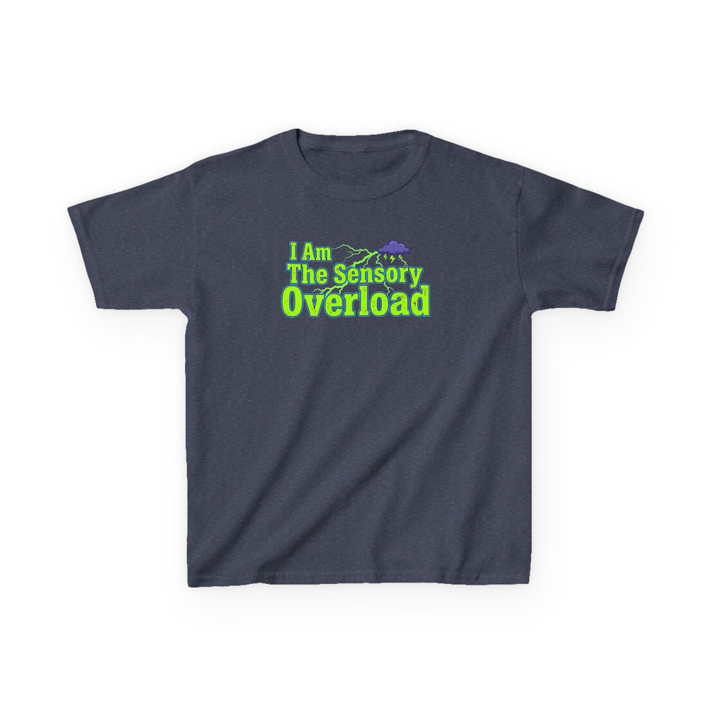 Kids T-Shirt — "I Am The Sensory Overload" Neon Graphic
