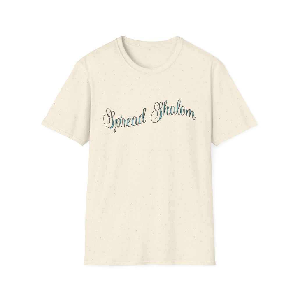Spread Shalom T-Shirt — Peace & Kindness Script Tee