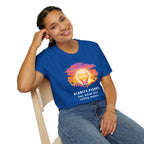 Clarity Please T-Shirt — "Clarity, please. Say what you really mean." Sunset Lightbulb Graphic
