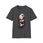 Vampy Gothic Girl Graphic Tee – Dark Anime Skull Design