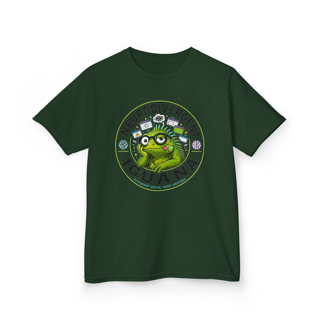 Neurodivergent Iguana Kids Tee
