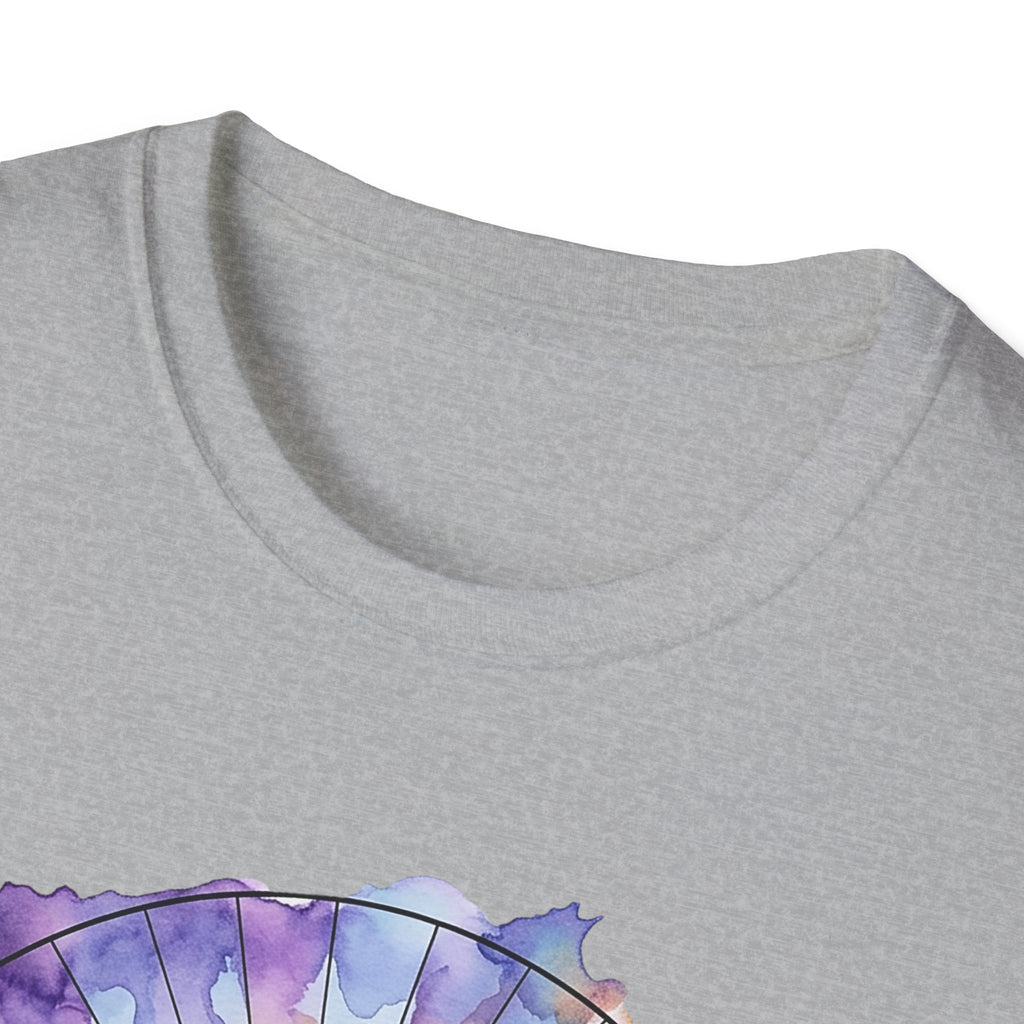 Sunrise Iguanas T-Shirt — Colorful Mountain Sunrise with Forest Trail