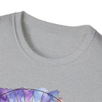 Sunrise Iguanas T-Shirt — Colorful Mountain Sunrise with Forest Trail