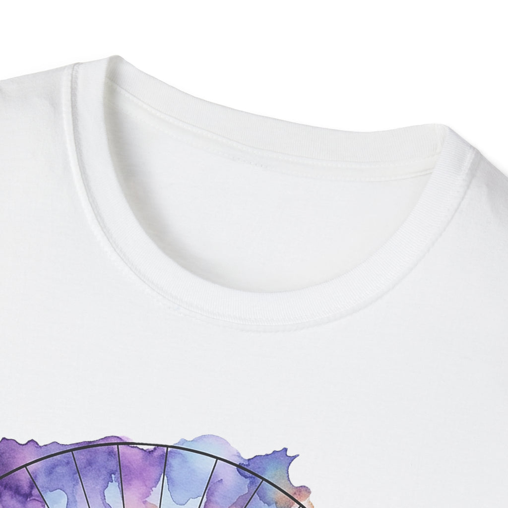 Sunrise Iguanas T-Shirt — Colorful Mountain Sunrise with Forest Trail